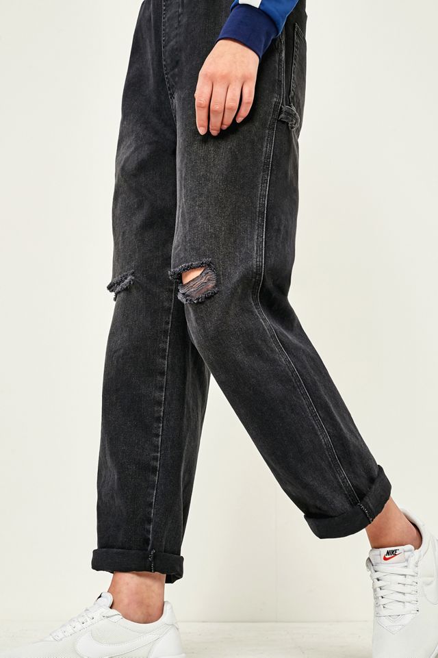 BDG Boyfriend Washed Black Dungarees #2