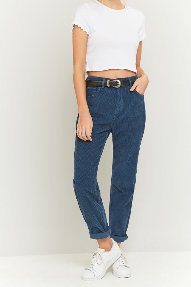 BDG Blue Corduroy Blue Mom Jeans #4