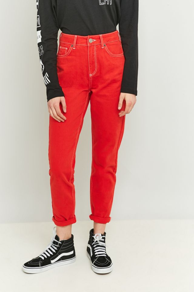 BDG Red Mom Jeans #1