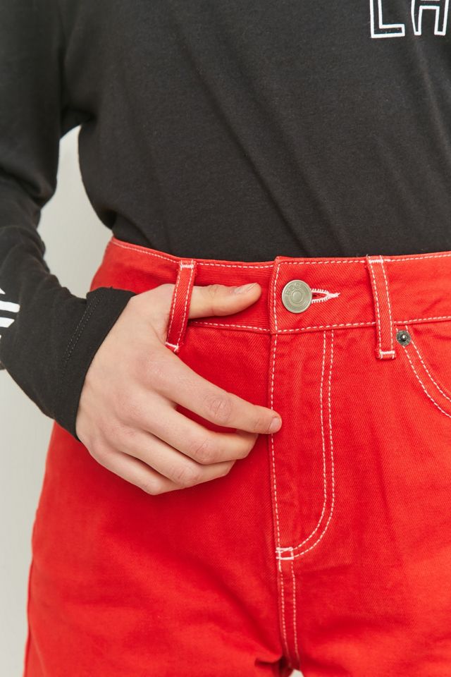 BDG Red Mom Jeans #2