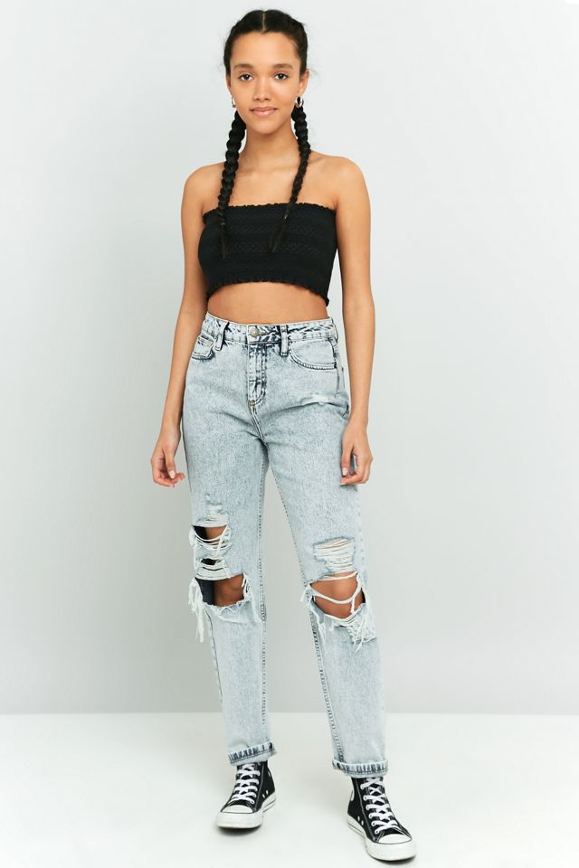 BDG Mom Acid Wash Destroyed Jeans #6