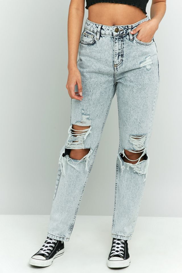 BDG Mom Acid Wash Destroyed Jeans #8