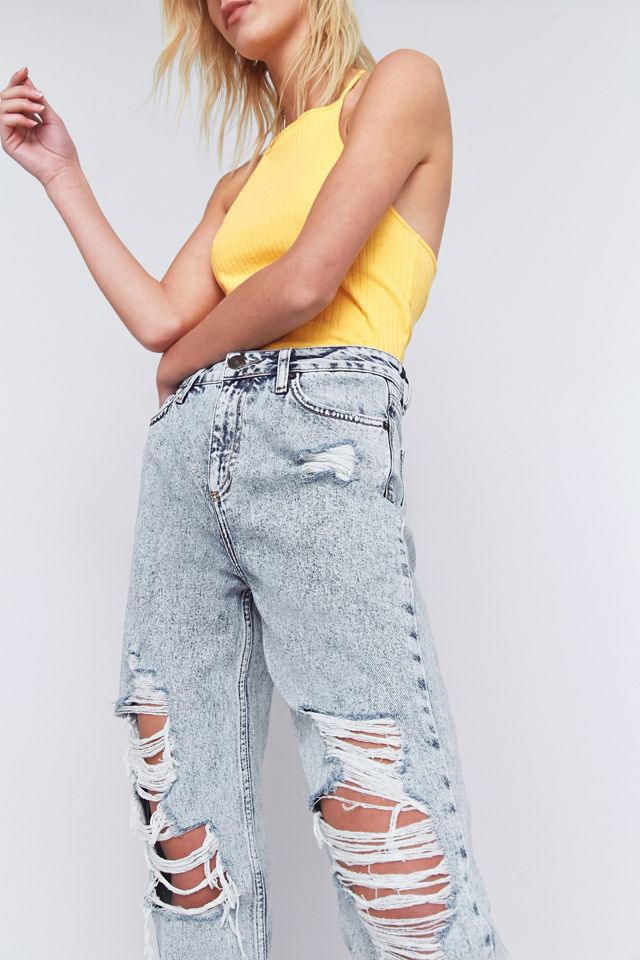 BDG Mom Acid Wash Destroyed Jeans #4
