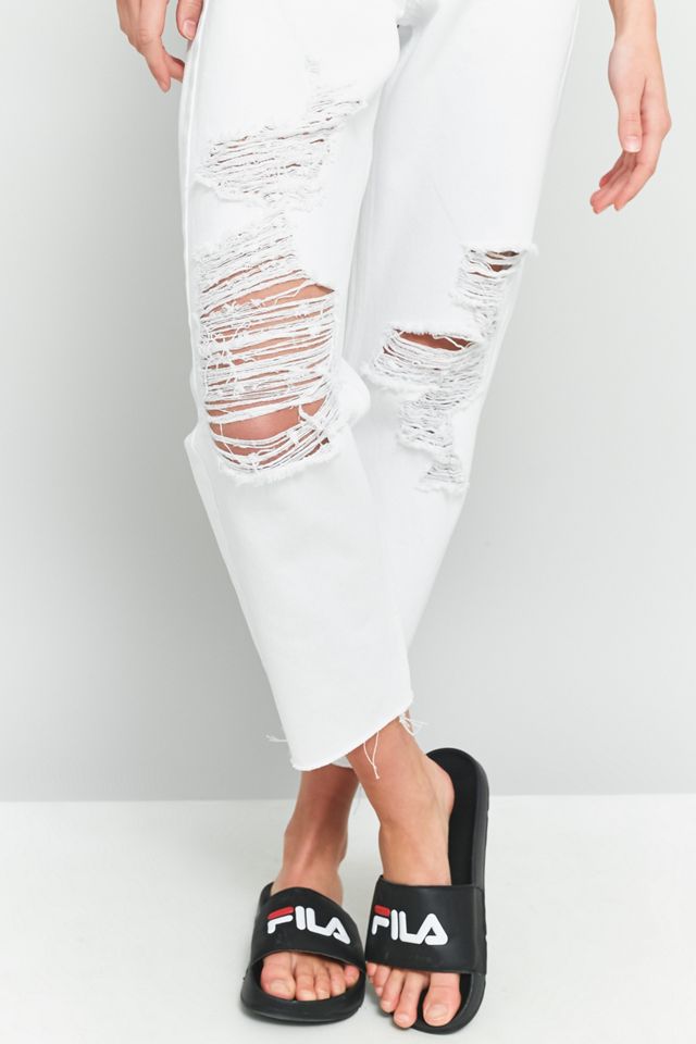 BDG Mom White Destroyed Jeans #2