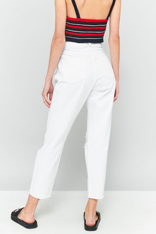 BDG Mom White Destroyed Jeans #3
