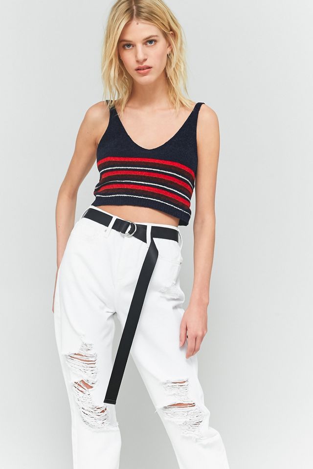 BDG Mom White Destroyed Jeans #4