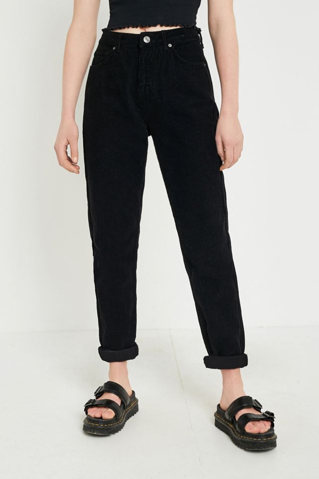 BDG Mom Pantaloni In Velluto a Coste Nero #1