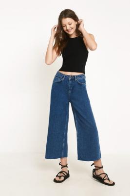 BDG Flood Wide Leg True Blue Jeans