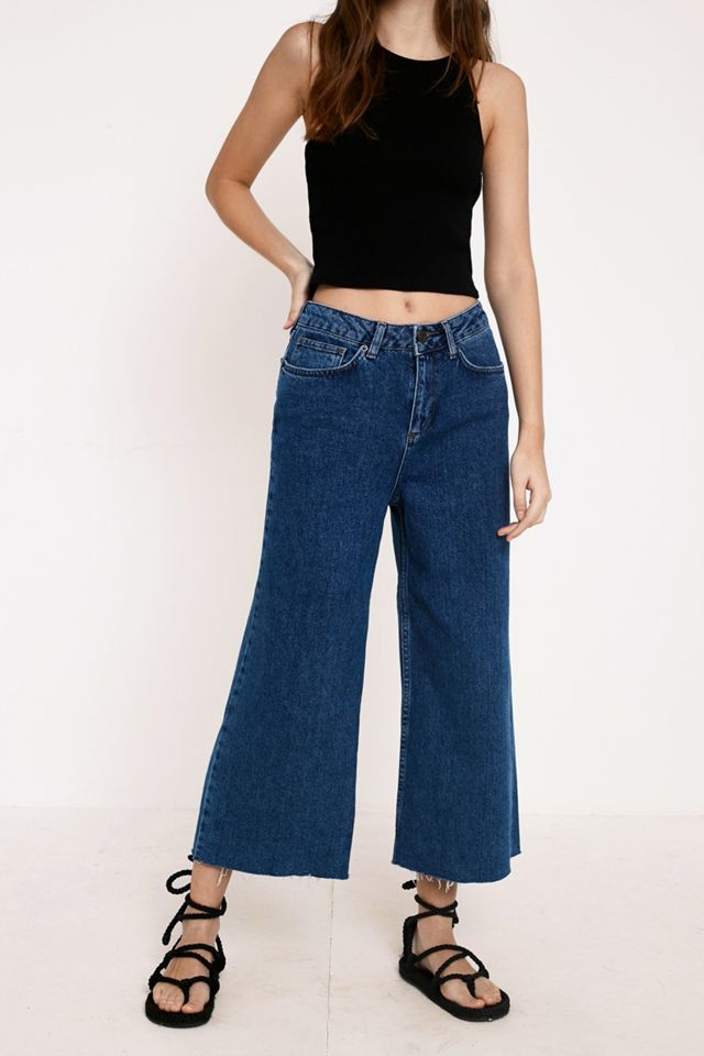 BDG Flood Wide Leg True Blue Jeans #1