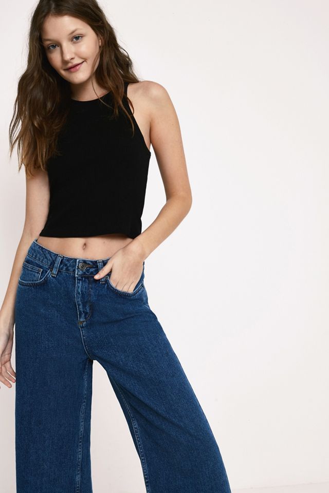 BDG Flood Wide Leg True Blue Jeans #2