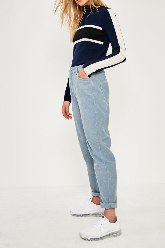 BDG - Jean mom en velours côtelé bleu ciel #4