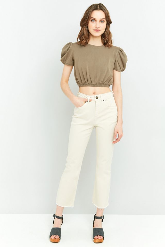 BDG Kick Flare Ecru Jeans #1