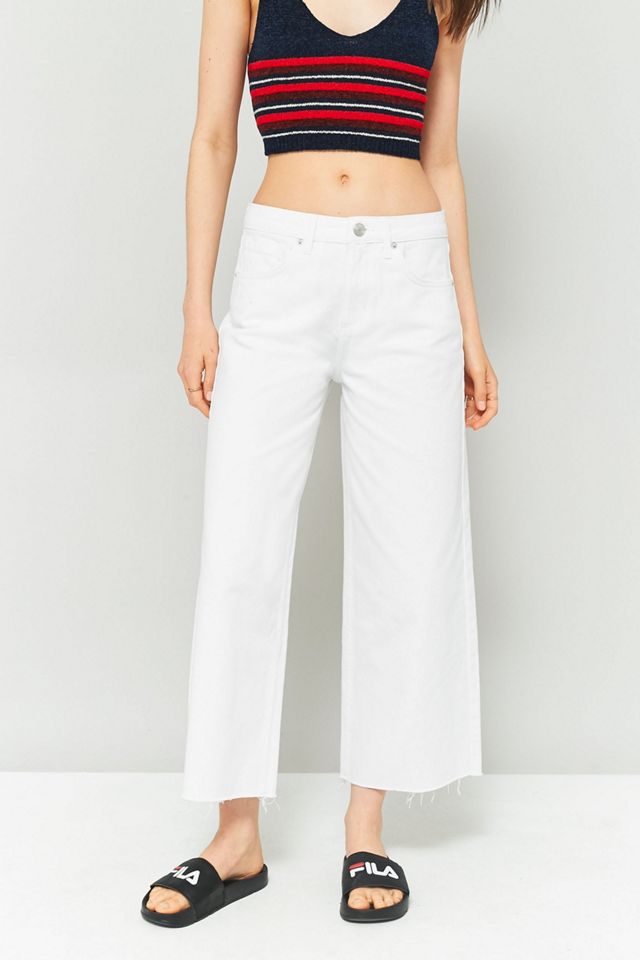 BDG Flood Wide Leg Optic White Jeans #1