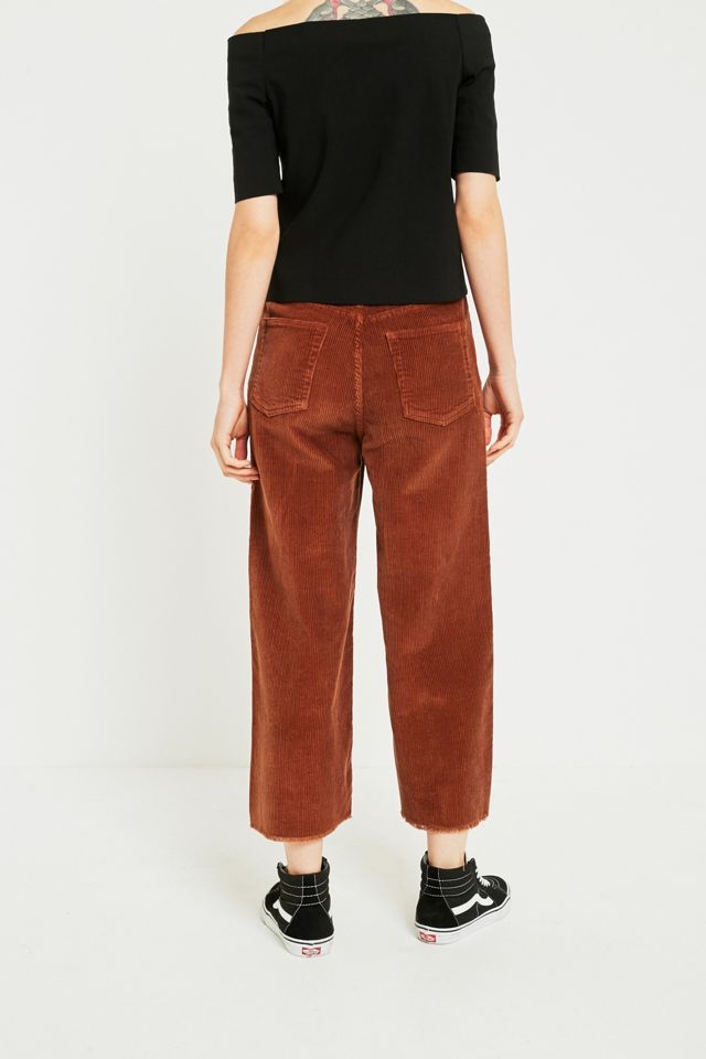 BDG Flood Wide Leg Brown Corduroy Jeans #4