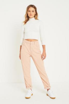 bdg pink corduroy mom jeans