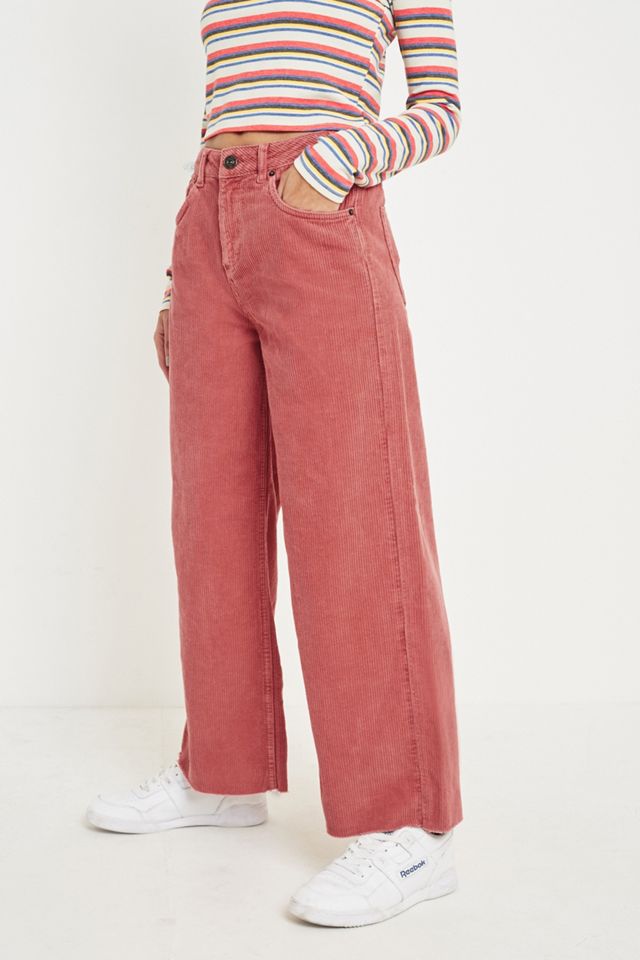 BDG Skater Jeans In Velluto a Coste Rosa #1