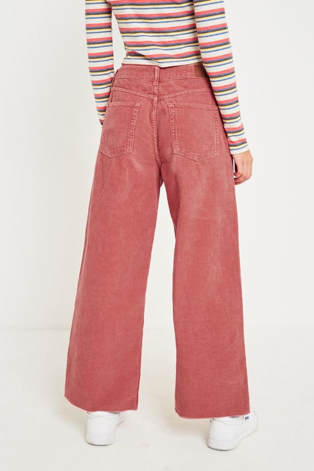 BDG Skater Jeans In Velluto a Coste Rosa #3