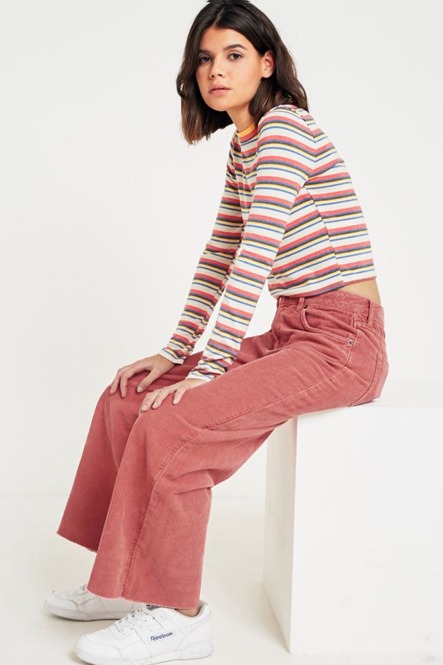 BDG Skater Jeans In Velluto a Coste Rosa #5