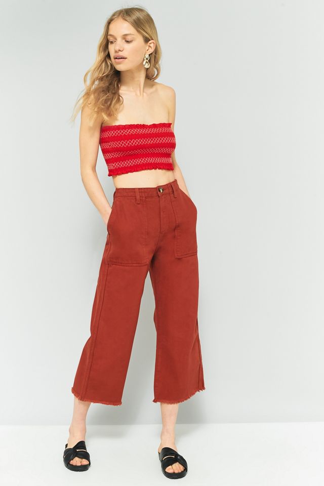 BDG Rust Cropped Culottes | Urban Outfitters FR