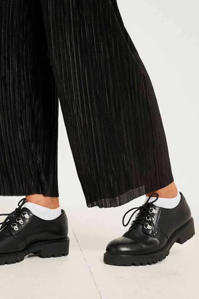 Light Before Dark Black Drawstring Plisse Trousers #2