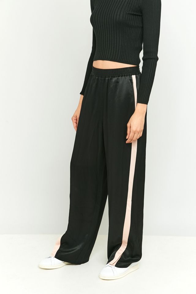 Light Before Dark Side Striped Black Button Trousers #1