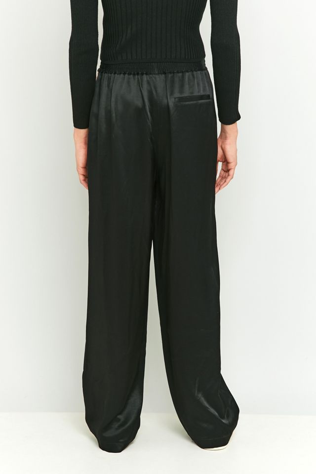 Light Before Dark Side Striped Black Button Trousers #3