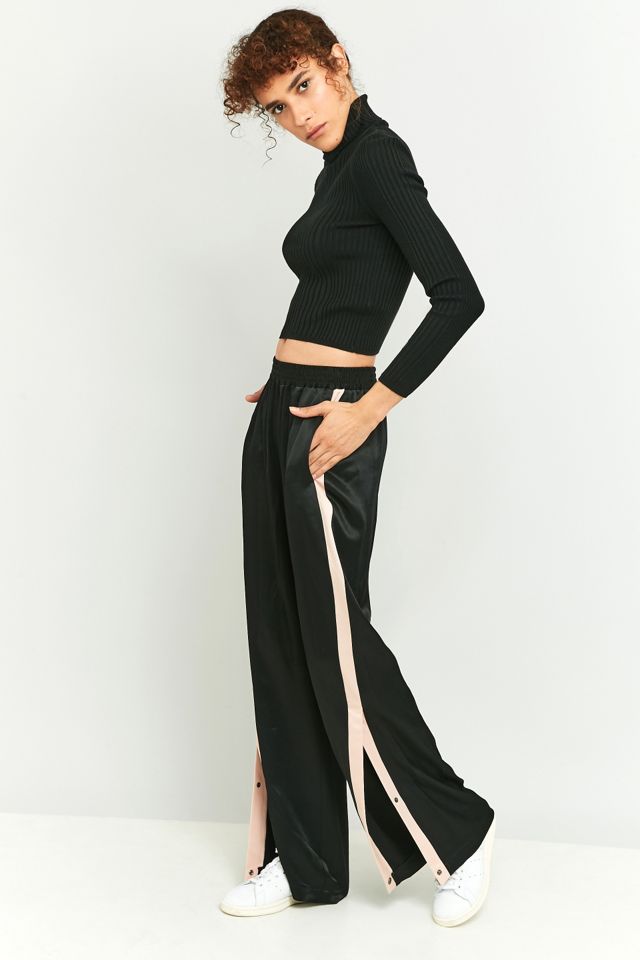 Light Before Dark Side Striped Black Button Trousers #4