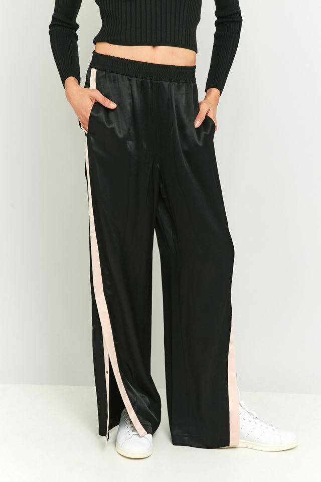 Light Before Dark Side Striped Black Button Trousers #5