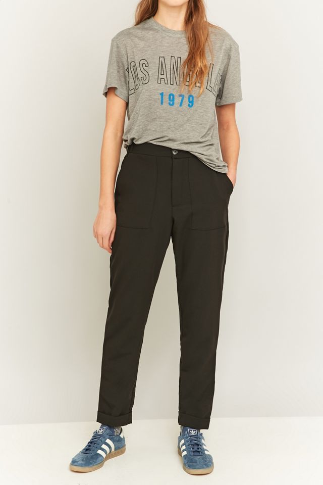 Light Before Dark Black Tapered Trousers #1