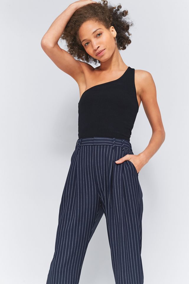 Light Before Dark Pinstriped Pleated Front Trousers #2