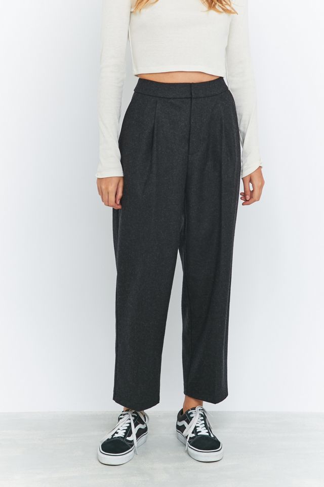 Light Before Dark Grey Flannel Cocoon Trousers #1
