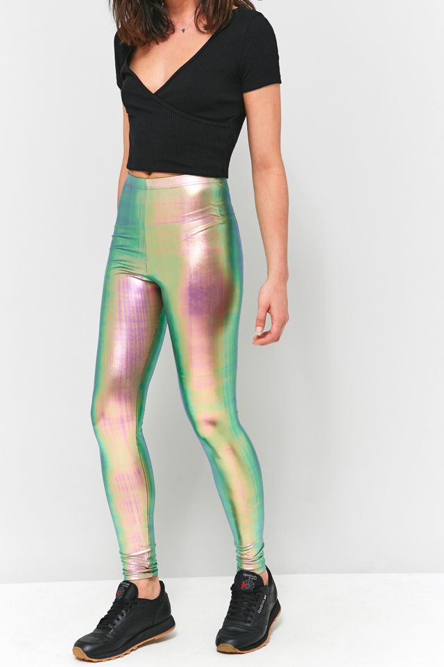 Light Before Dark Legging holographique metallise