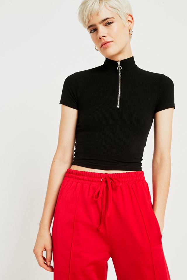 BDG Red Track Culottes  #3