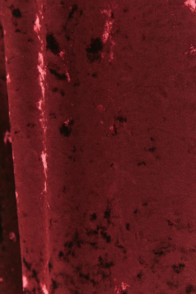 Light Before Dark Crushed Maroon Velvet Culottes #5