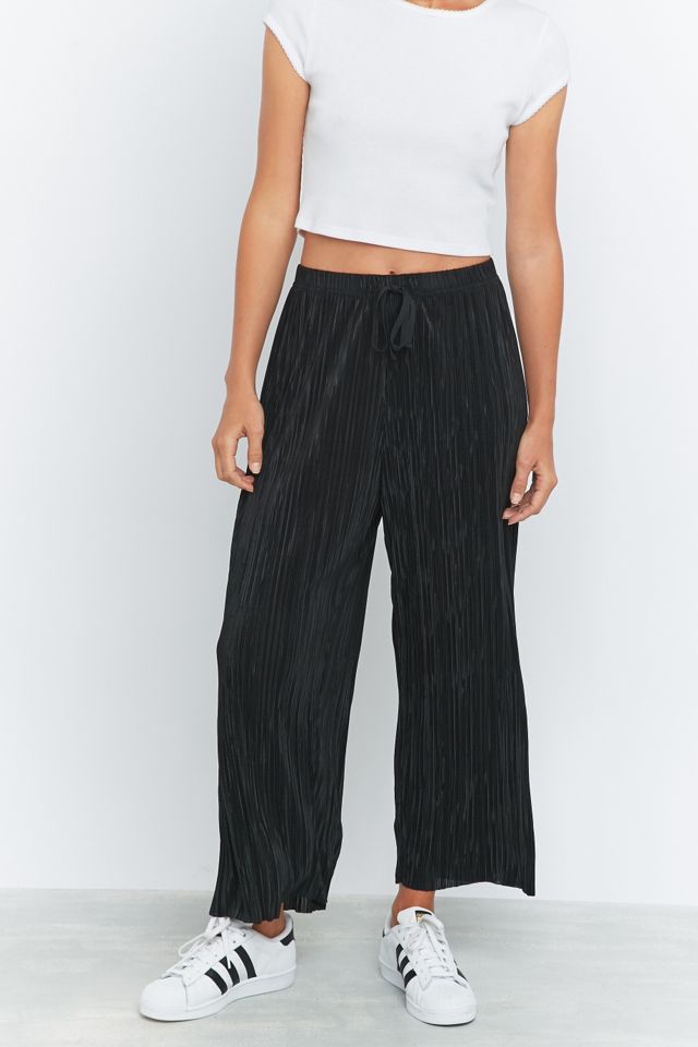 Light Before Dark Pleated Black Wide-Leg Trousers #1