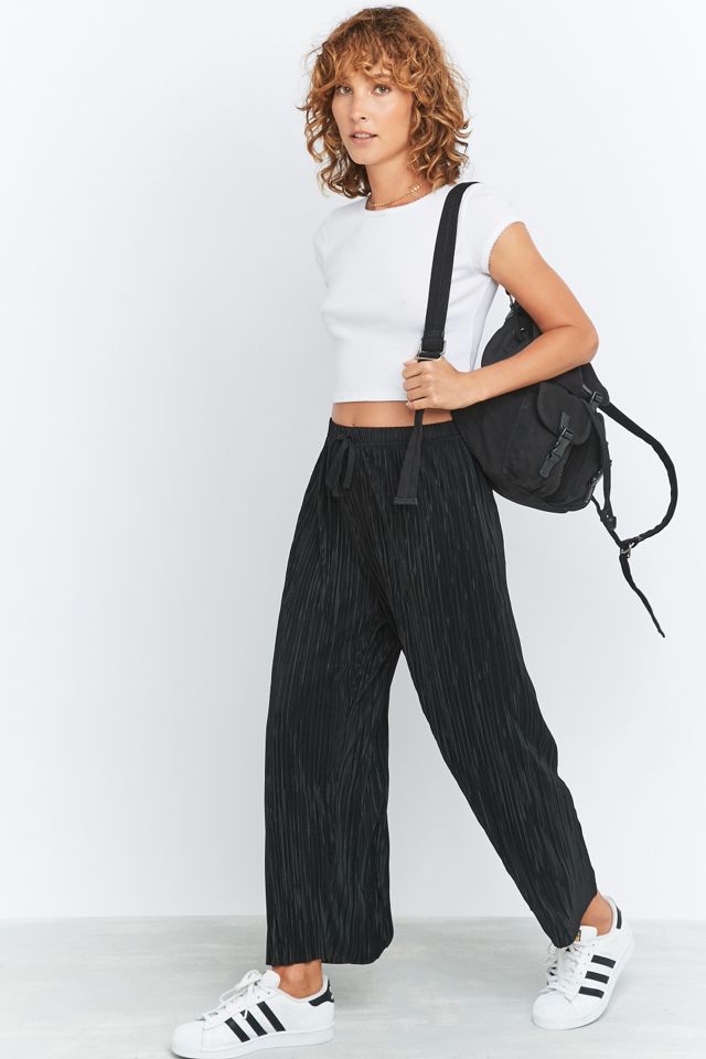 Light Before Dark Pleated Black Wide-Leg Trousers #2