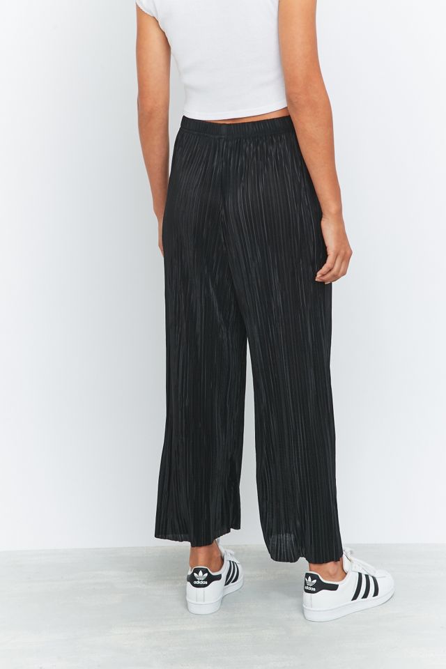 Light Before Dark Pleated Black Wide-Leg Trousers #3