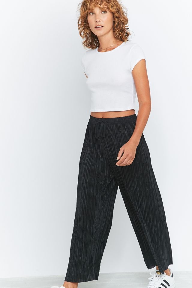 Light Before Dark Pleated Black Wide-Leg Trousers #4
