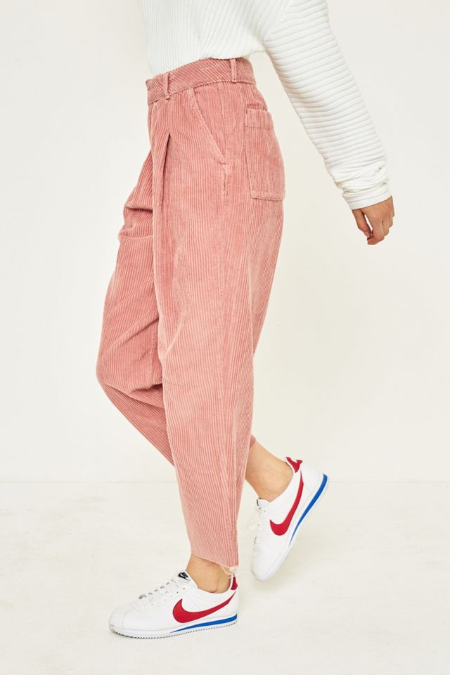 BDG Pink Corduroy Cocoon Trousers #4