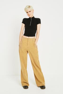 BDG Puddle Light Brown Corduroy Trousers Urban Outfitters DE