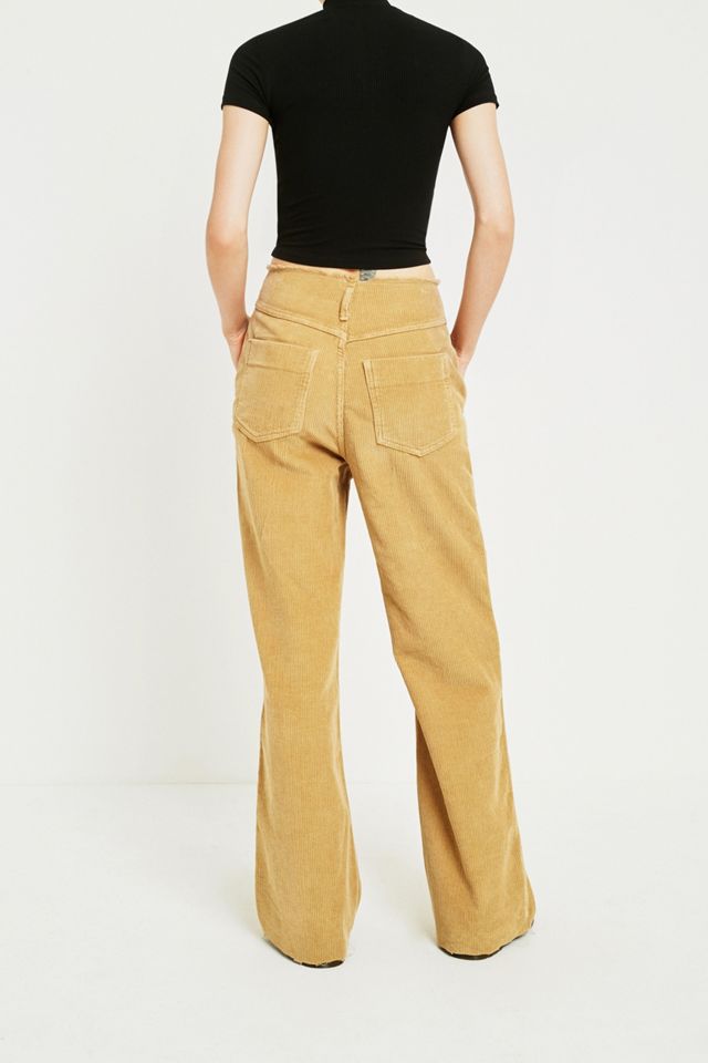 BDG Puddle Light Brown Corduroy Trousers #3