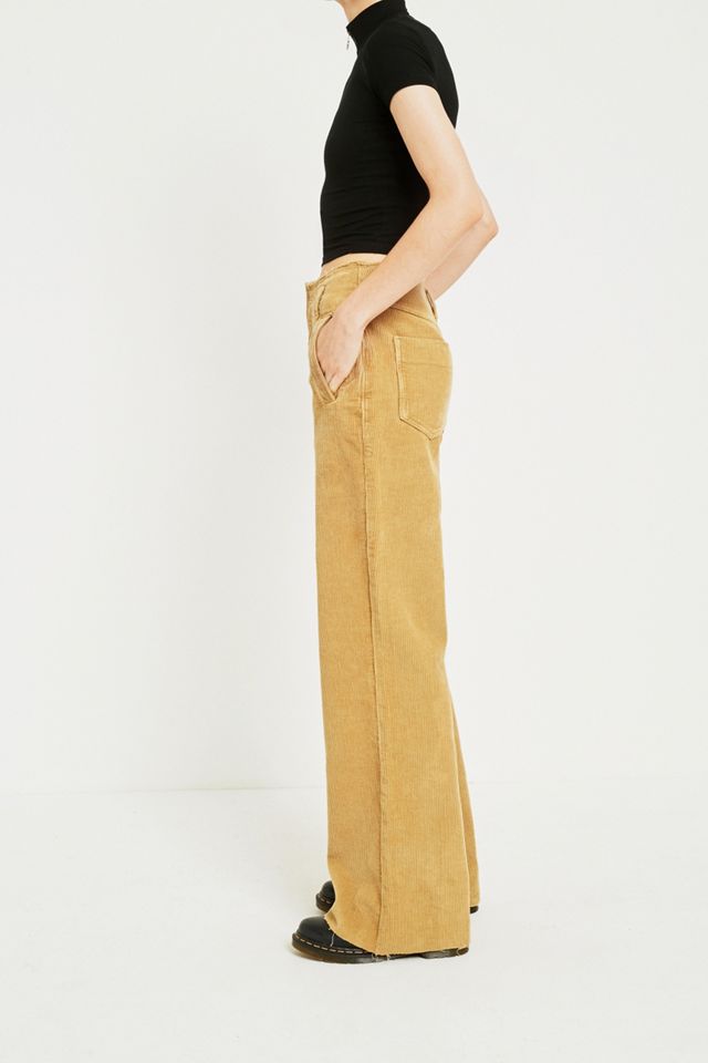BDG Puddle Light Brown Corduroy Trousers #4