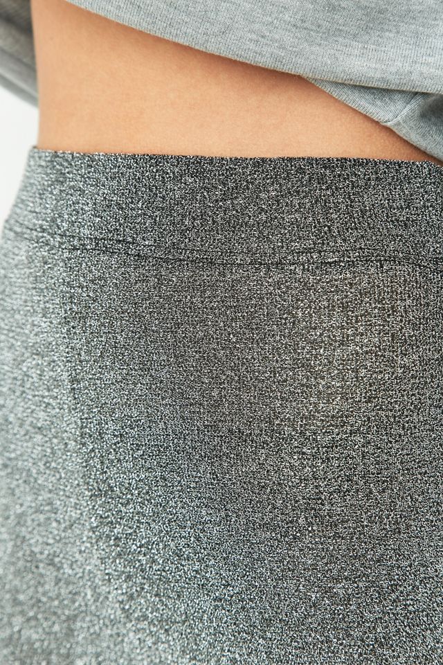 Light Before Dark Silver Lurex Cycling Shorts #2