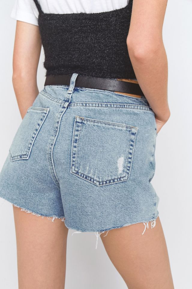 BDG High-Rise Destroyed Denim Mom Shorts #1