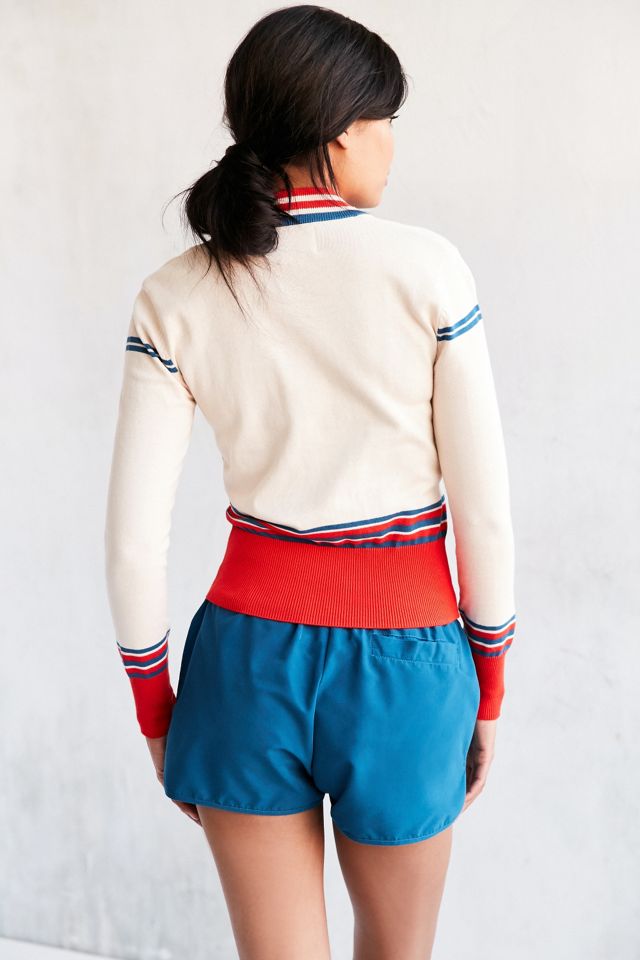 UO Exclusive Fila Ribbed Trim Zip-Cardigan Rosa  #3