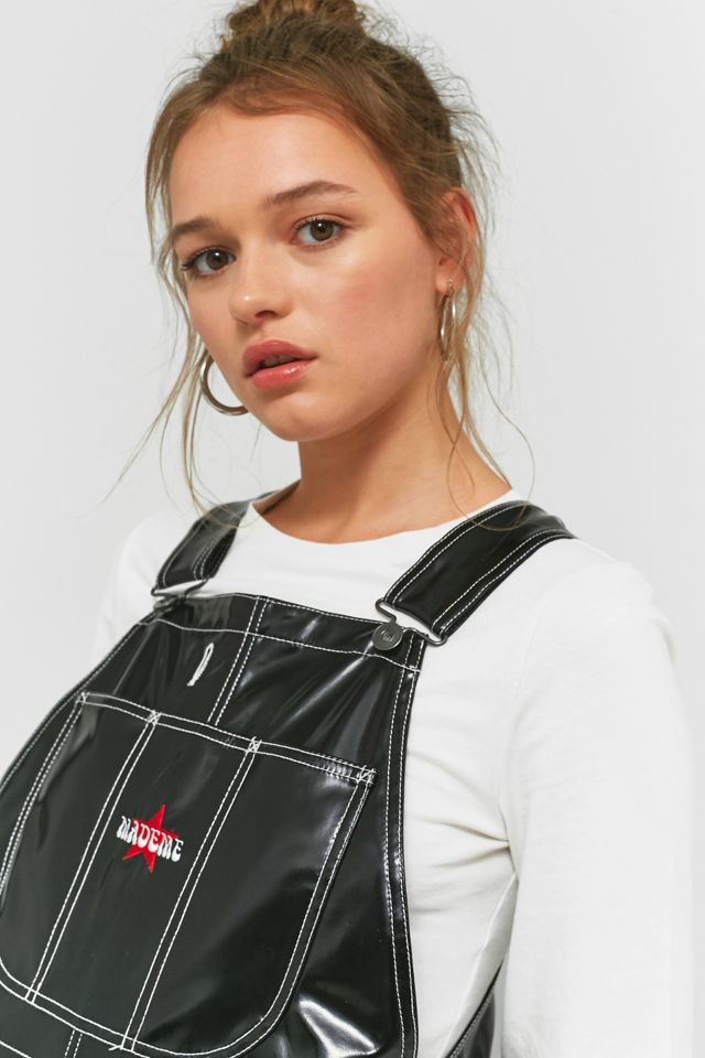 MadeMe Black Patent Dungarees #2