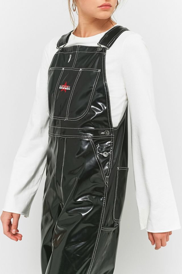 MadeMe Black Patent Dungarees #3