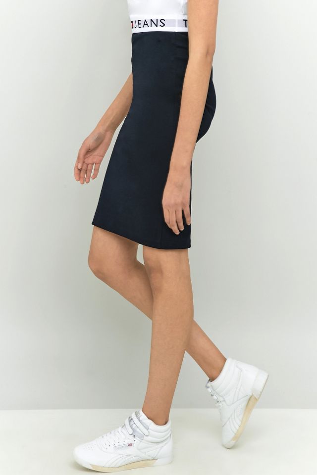 Tommy Hilfiger '90s Bodycon Logo Waistband Skirt #1