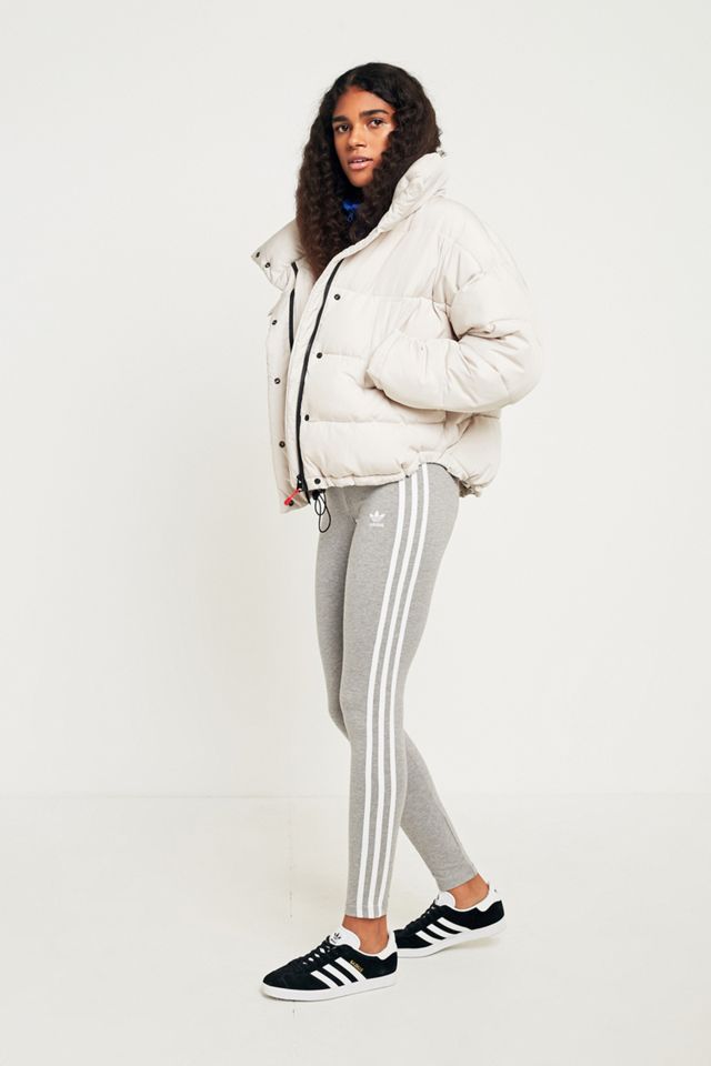 adidas Originals 3-Stripe Grey Leggings #4