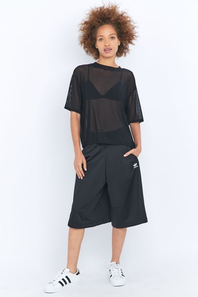 adidas Originals 3 Stripe Black Culottes #4